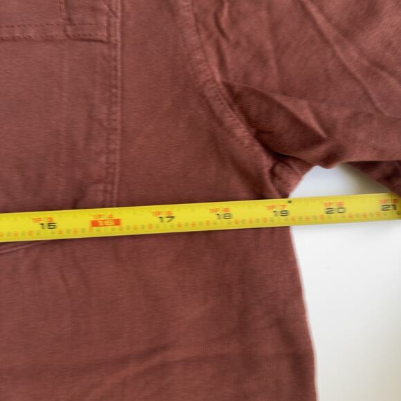 Wrangler Workwear Men's Short Sleeve Pocket T-Shirt Color Rust Size Small White - Picture 7 of 8